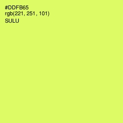 #DDFB65 - Sulu Color Image