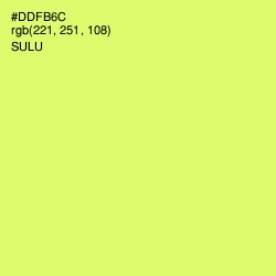 #DDFB6C - Sulu Color Image