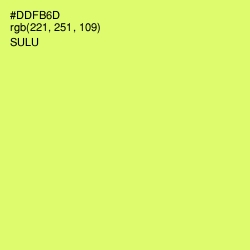#DDFB6D - Sulu Color Image