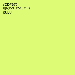 #DDFB75 - Sulu Color Image