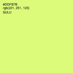 #DDFB7B - Sulu Color Image