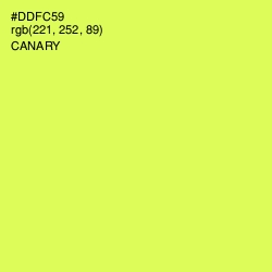 #DDFC59 - Canary Color Image