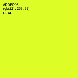 #DDFD26 - Pear Color Image