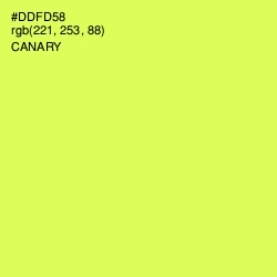 #DDFD58 - Canary Color Image