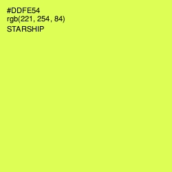 #DDFE54 - Starship Color Image