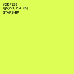 #DDFE55 - Starship Color Image