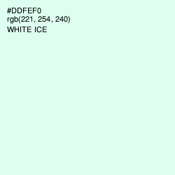 #DDFEF0 - White Ice Color Image