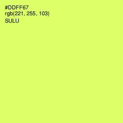 #DDFF67 - Sulu Color Image