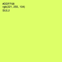 #DDFF68 - Sulu Color Image