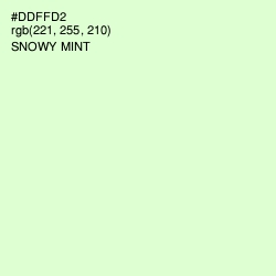 #DDFFD2 - Snowy Mint Color Image