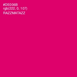 #DE006B - Razzmatazz Color Image
