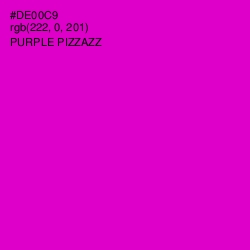 #DE00C9 - Purple Pizzazz Color Image