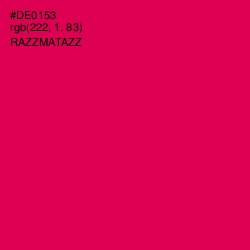 #DE0153 - Razzmatazz Color Image