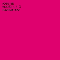 #DE016E - Razzmatazz Color Image