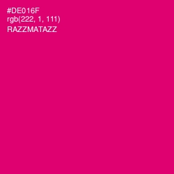 #DE016F - Razzmatazz Color Image