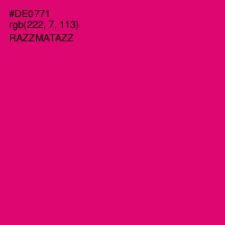 #DE0771 - Razzmatazz Color Image