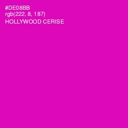 #DE08BB - Hollywood Cerise Color Image