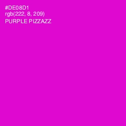 #DE08D1 - Purple Pizzazz Color Image