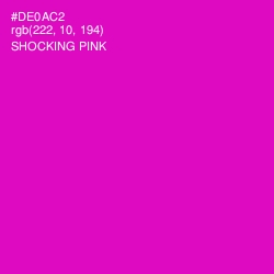 #DE0AC2 - Shocking Pink Color Image