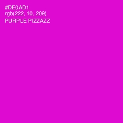 #DE0AD1 - Purple Pizzazz Color Image