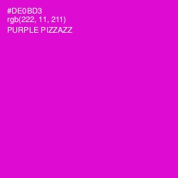 #DE0BD3 - Purple Pizzazz Color Image