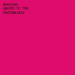 #DE0C6D - Razzmatazz Color Image