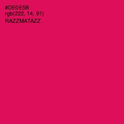 #DE0E5B - Razzmatazz Color Image