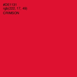 #DE1131 - Crimson Color Image