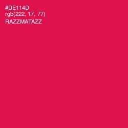 #DE114D - Razzmatazz Color Image