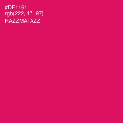 #DE1161 - Razzmatazz Color Image