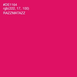 #DE1164 - Razzmatazz Color Image