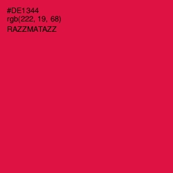 #DE1344 - Razzmatazz Color Image