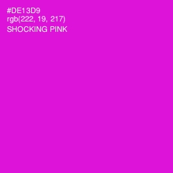 #DE13D9 - Shocking Pink Color Image