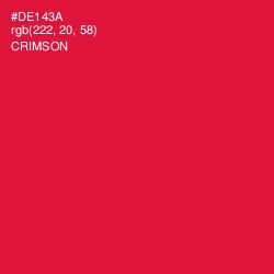 #DE143A - Crimson Color Image