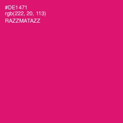 #DE1471 - Razzmatazz Color Image