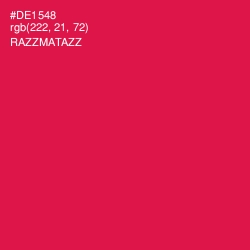 #DE1548 - Razzmatazz Color Image
