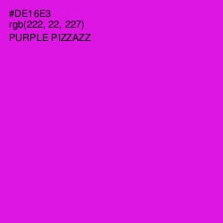 #DE16E3 - Purple Pizzazz Color Image