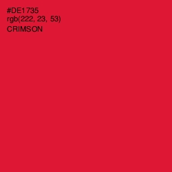 #DE1735 - Crimson Color Image