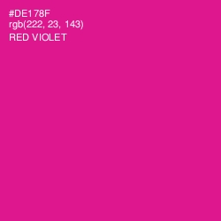 #DE178F - Red Violet Color Image