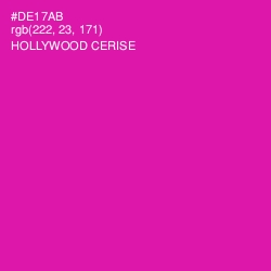 #DE17AB - Hollywood Cerise Color Image