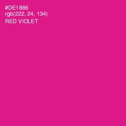 #DE1886 - Red Violet Color Image