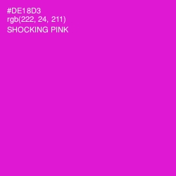 #DE18D3 - Shocking Pink Color Image