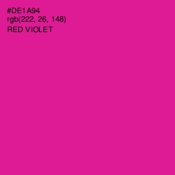 #DE1A94 - Red Violet Color Image