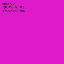 #DE1ACA - Shocking Pink Color Image