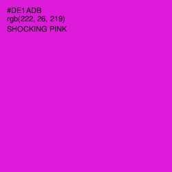 #DE1ADB - Shocking Pink Color Image