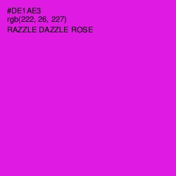 #DE1AE3 - Razzle Dazzle Rose Color Image