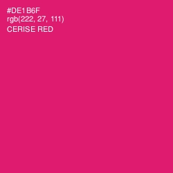 #DE1B6F - Cerise Red Color Image