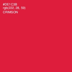 #DE1C3B - Crimson Color Image