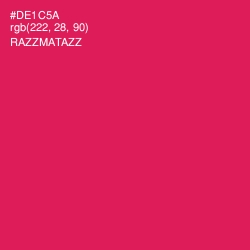 #DE1C5A - Razzmatazz Color Image