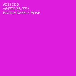 #DE1CDD - Razzle Dazzle Rose Color Image